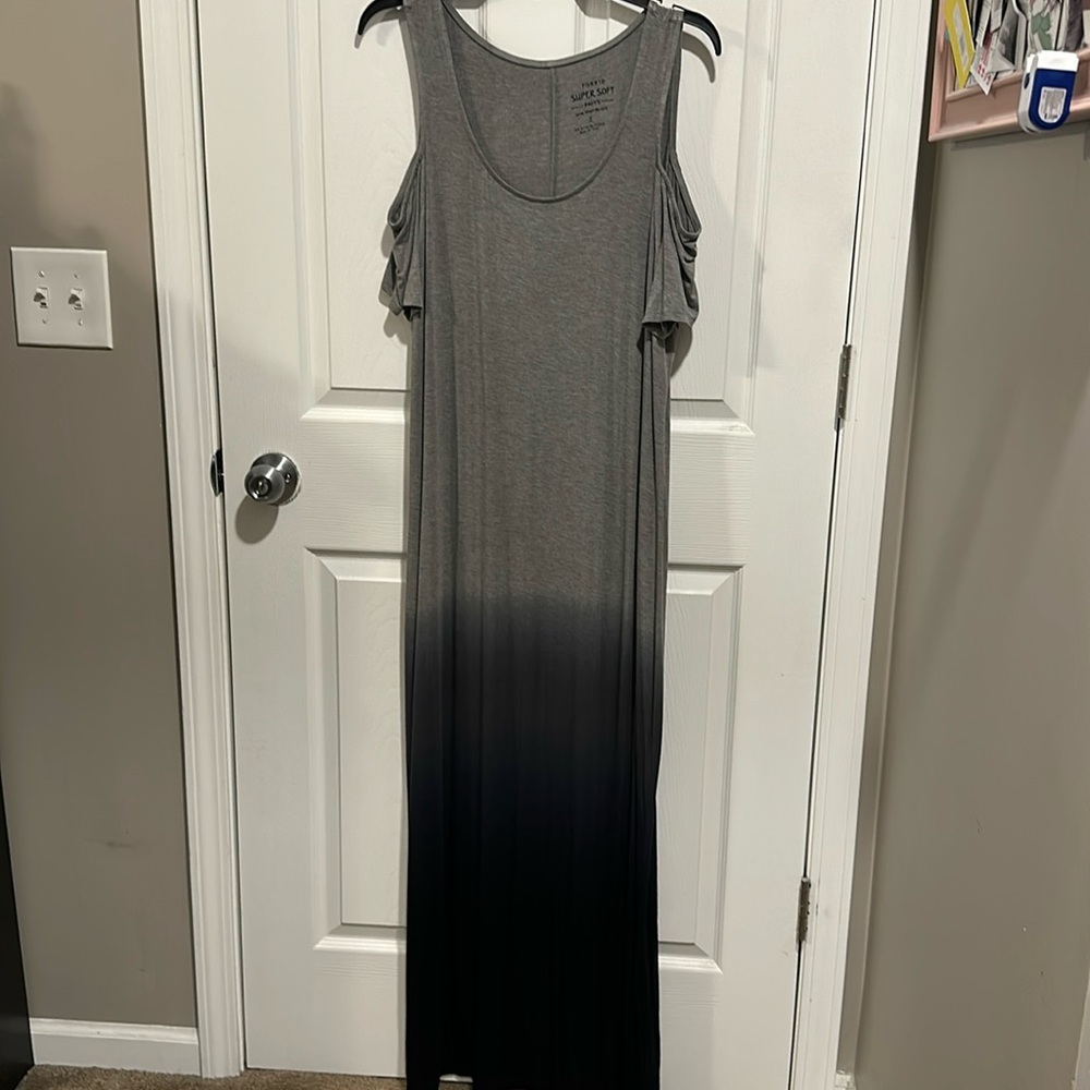 sundress gray and blue